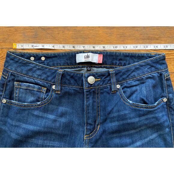 CABI Jeans ‘The Straight’ Distressed Denim sz 6 - Picture 8 of 12